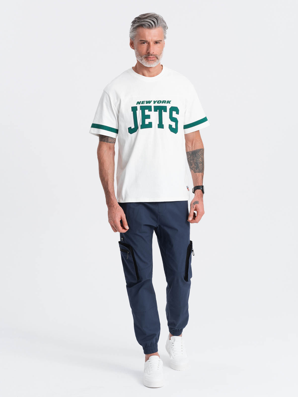 Meeste cargo-stiilis dressipüksid Ombre Clothing - Image 4