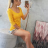 Naiste ümara kaelusega pluus Kesi - Thumbnail Image 5