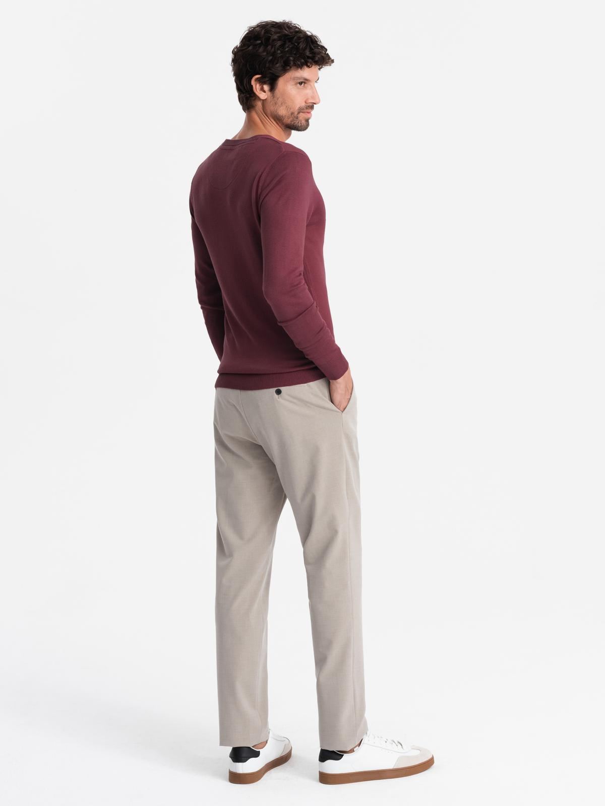 Ombre Clothing klassikaline ümara kaelusega meeste kampsun - Image 51