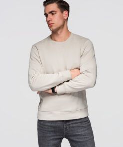 Meeste puuvillane dressipluus ümara kaelusega Ombre Clothing