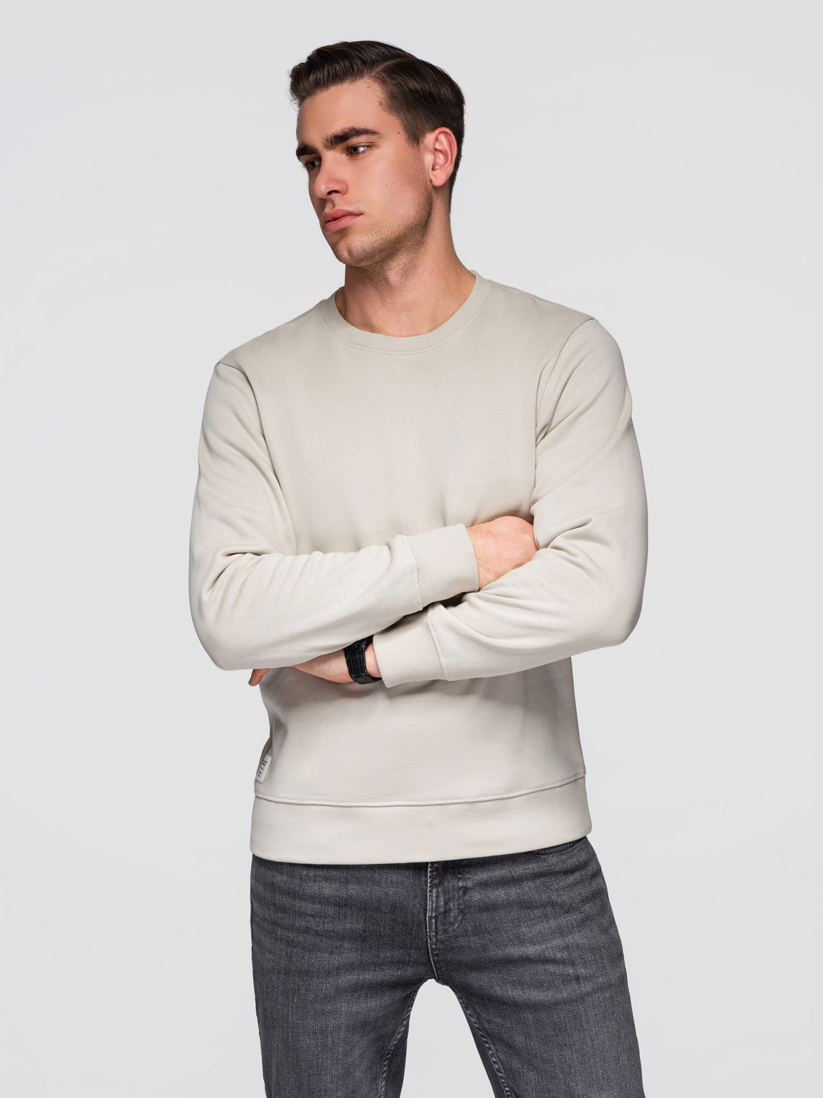 Meeste puuvillane dressipluus ümara kaelusega Ombre Clothing - Image 1