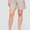 Ombre Clothing kõrge pihaga triibulised lühikesed püksid - Thumbnail Image 6