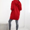 Naiste pikendatud kapuutsiga dressipluus taskuga - Thumbnail Image 3