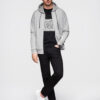 Ombre Clothing meeste lukuga kapuutsiga dressipluus - Thumbnail Image 22