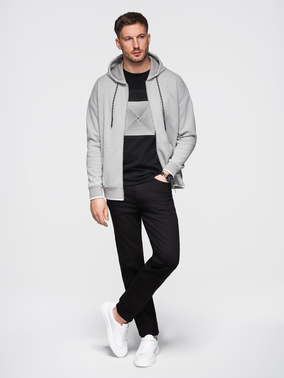 Ombre Clothing meeste lukuga kapuutsiga dressipluus - Image 22