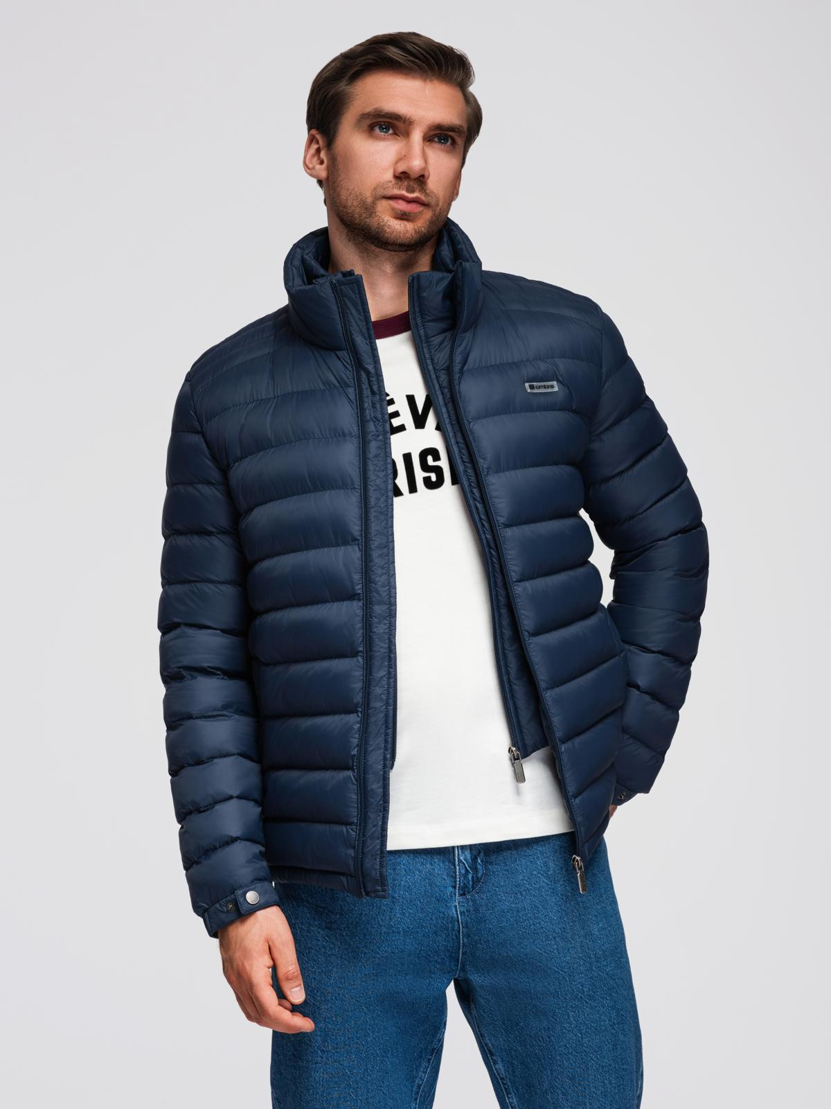 Ombre Clothing meeste tepitud jope püstkraega - Image 1