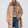 Ombre Clothing pikendatud tegumoega meeste tepitud talvejope kapuutsiga - Thumbnail Image 3