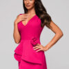 Larica naiste maani ulatuv peplum-detailiga maksikleit - Thumbnail Image 9
