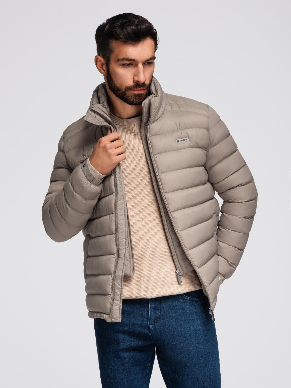Ombre Clothing meeste tepitud jope püstkraega - Image 27
