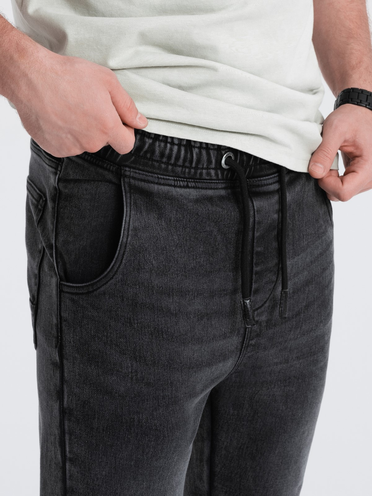 Meeste slim fit jogger-teksapüksid - Image 2