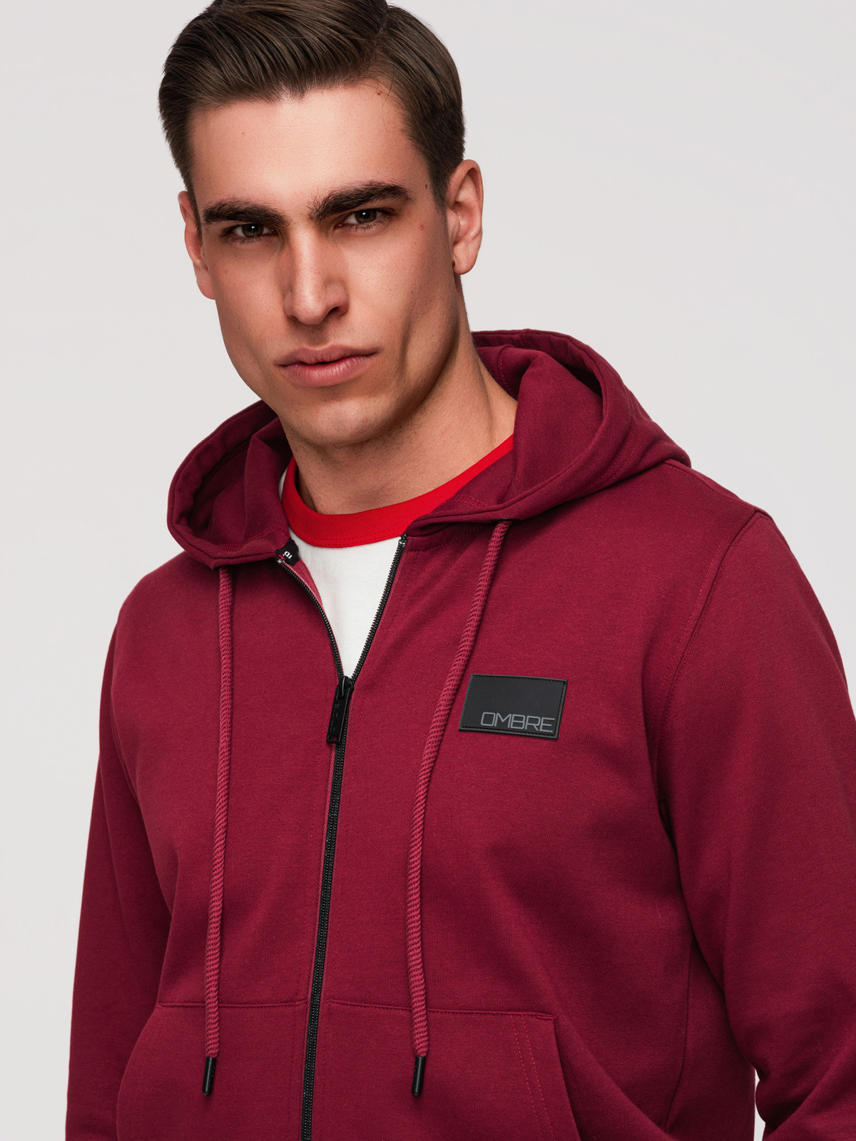 Meeste tõmblukuga kapuutsiga dressipluus Ombre Clothing - Image 20