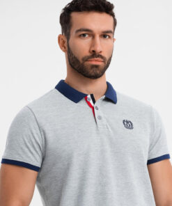 Meeste puuvillane polosärk Ombre Clothing