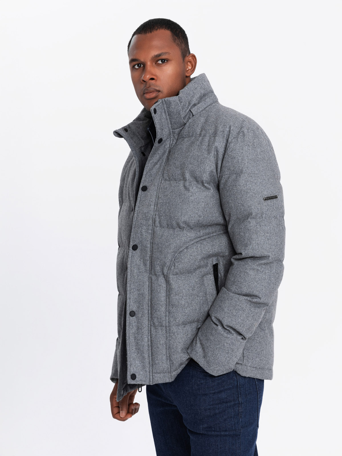 Meeste tepitud kapuutsiga jope Ombre Clothing - Image 31