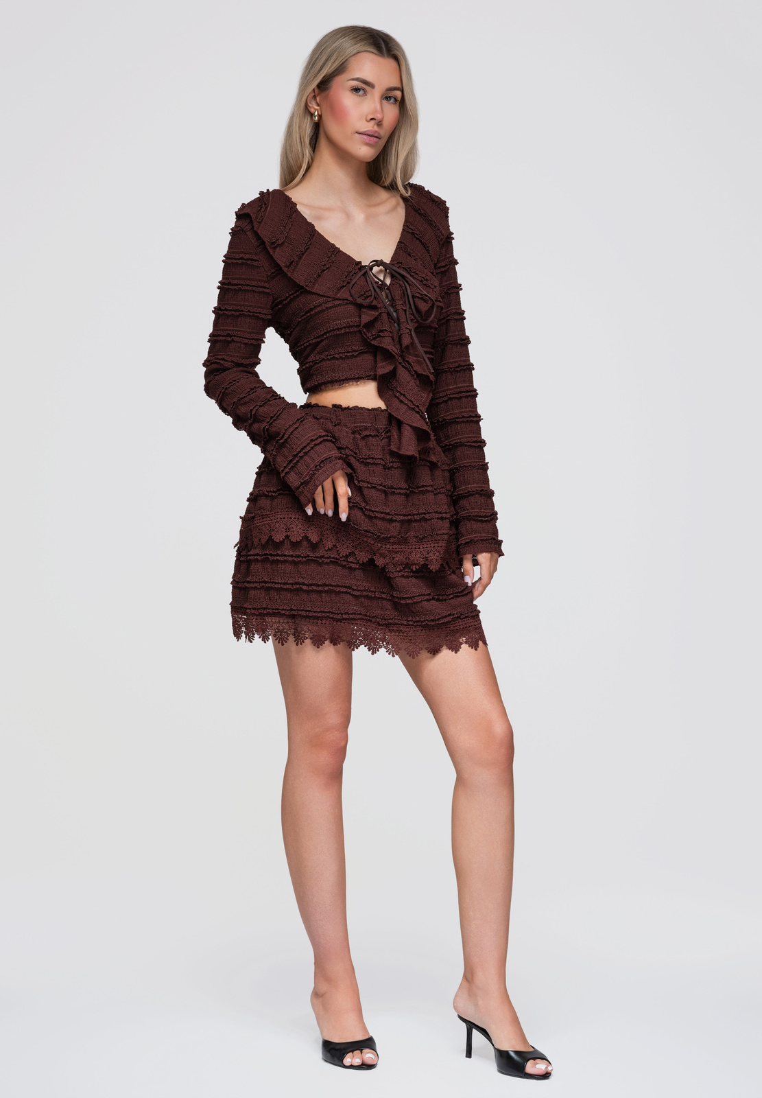Ombre Clothing naiste miniseelik pitsdetailidega - Image 11