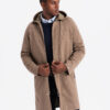 Ombre Clothing meeste kapuutsiga mantel - Thumbnail Image 2
