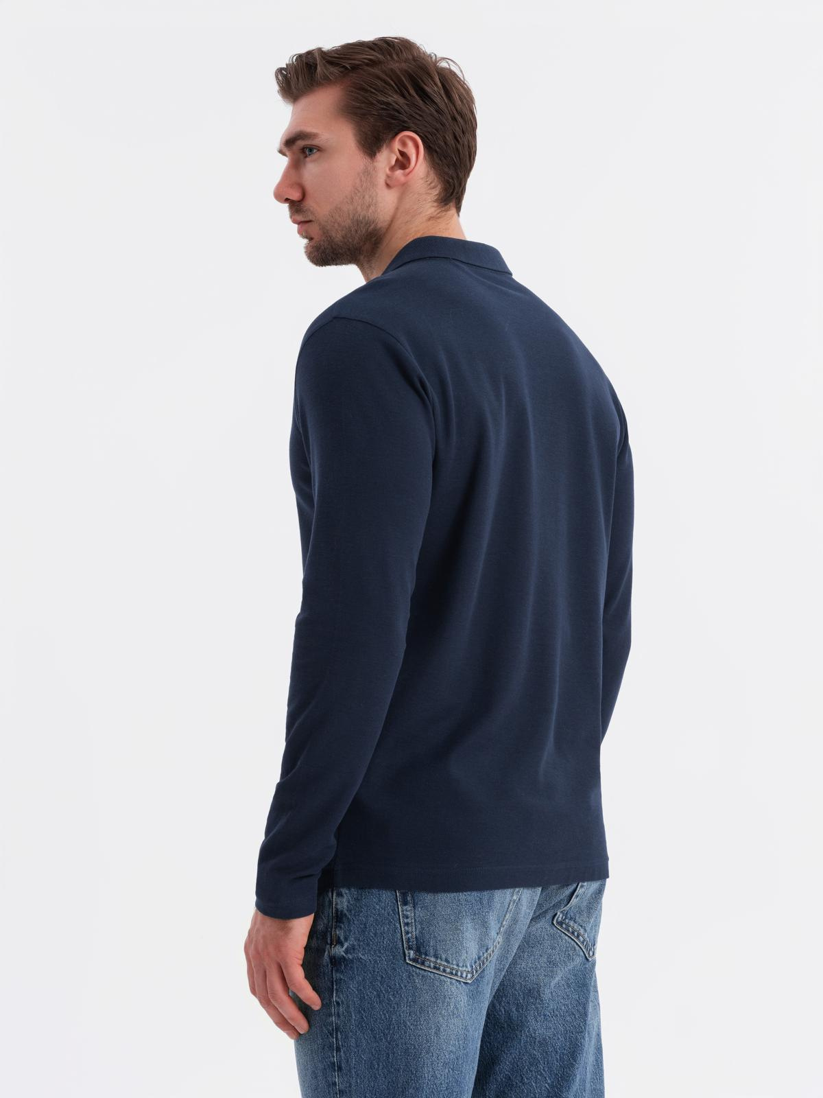 Meeste pikkade varrukatega polosärk Ombre Clothing - Image 72