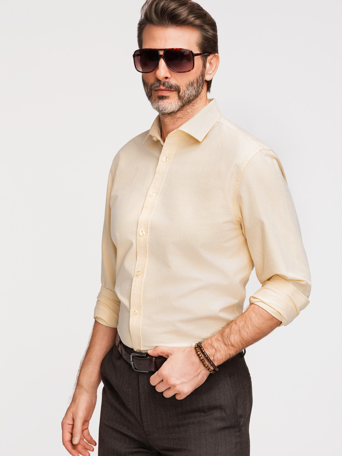 Meeste puuvillane oxford-särk Ombre Clothing - Image 11