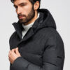 Meeste tepitud kapuutsiga jope Ombre Clothing - Thumbnail Image 10