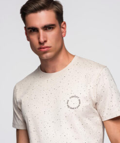 Meeste kammitud puuvillast trükimustriga T-särk Ombre Clothing