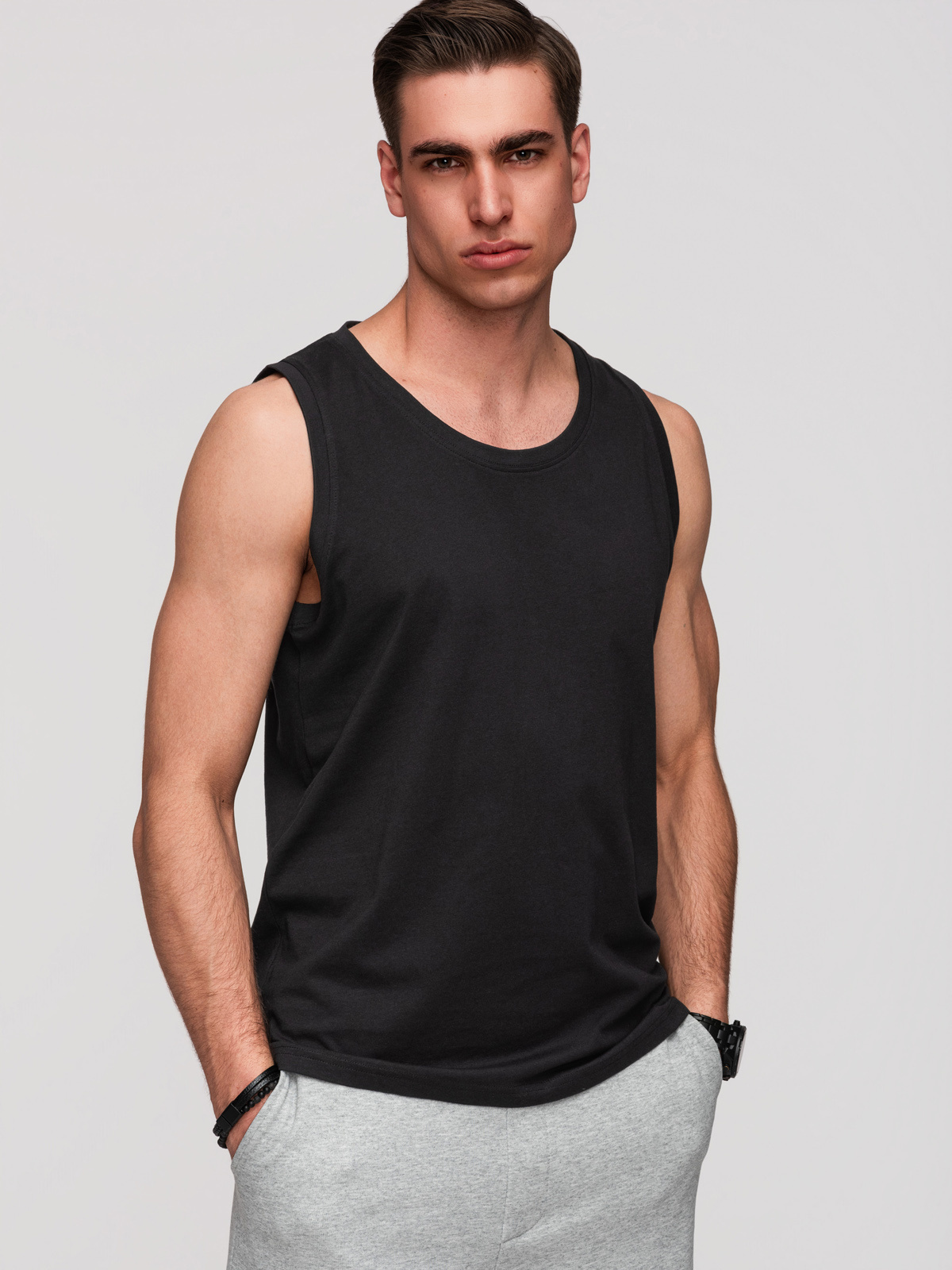 Meeste varrukateta puuvillane maika Ombre Clothing - Image 15