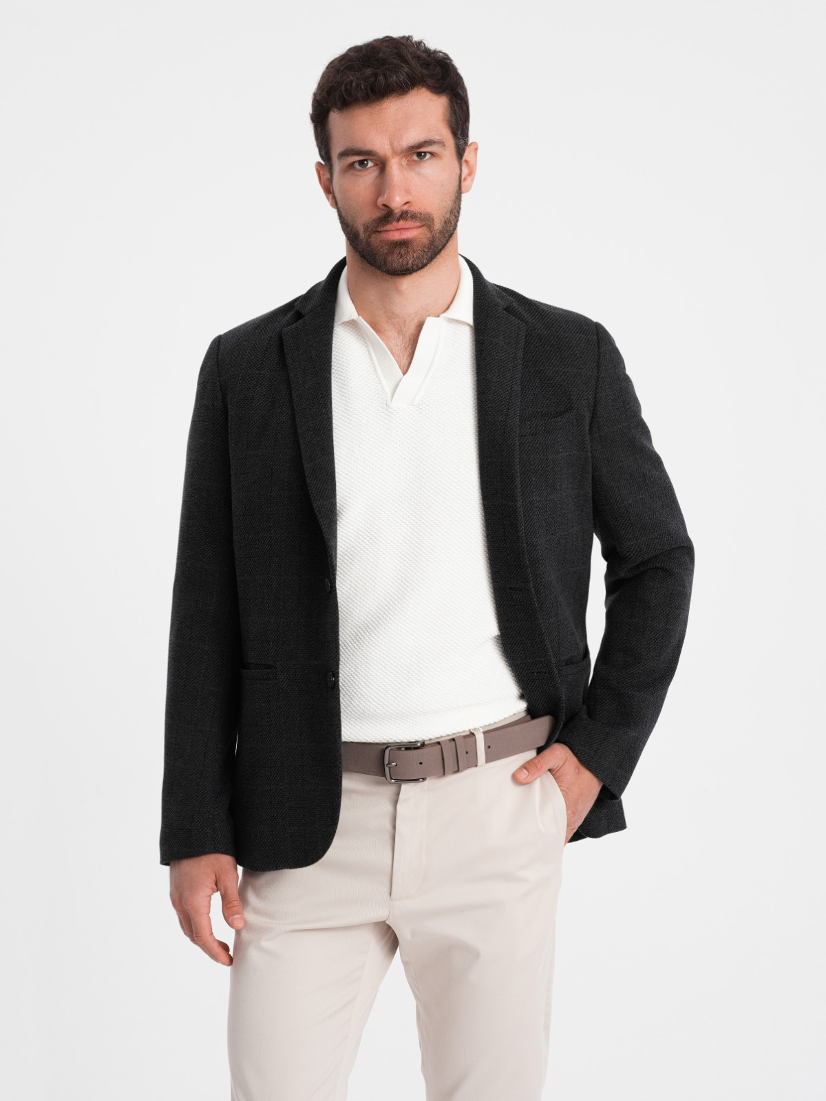 Meeste ruuduline pintsak Ombre Clothing - Image 11
