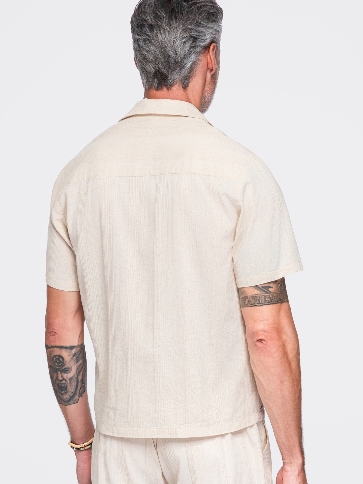 Meeste puuvillane lühikeste varrukatega särk Ombre Clothing - Image 21