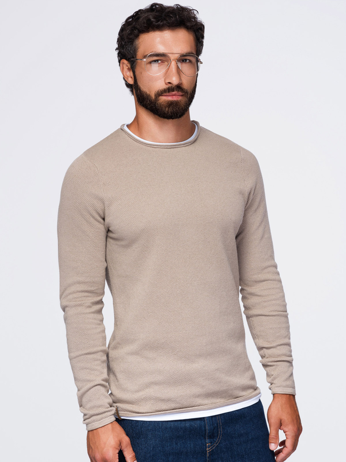 Meeste puuvillane ümara kaelusega kampsun Ombre Clothing - Image 33