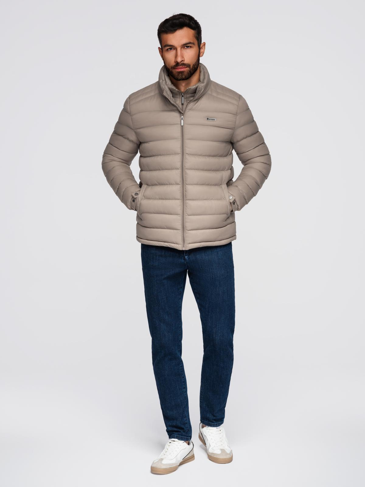 Ombre Clothing meeste tepitud jope püstkraega - Image 26