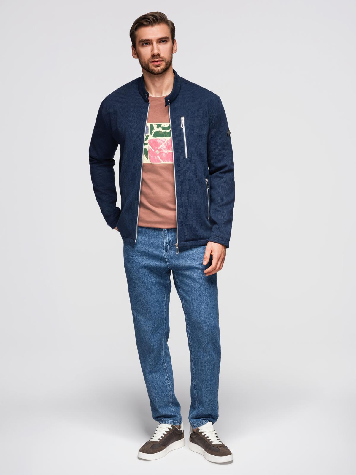 Meeste tõmblukuga püstkraega jakk Ombre Clothing - Image 4