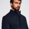 Ombre Clothing meeste poolpikk mantel püstkrae ja nööpidega - Thumbnail Image 22