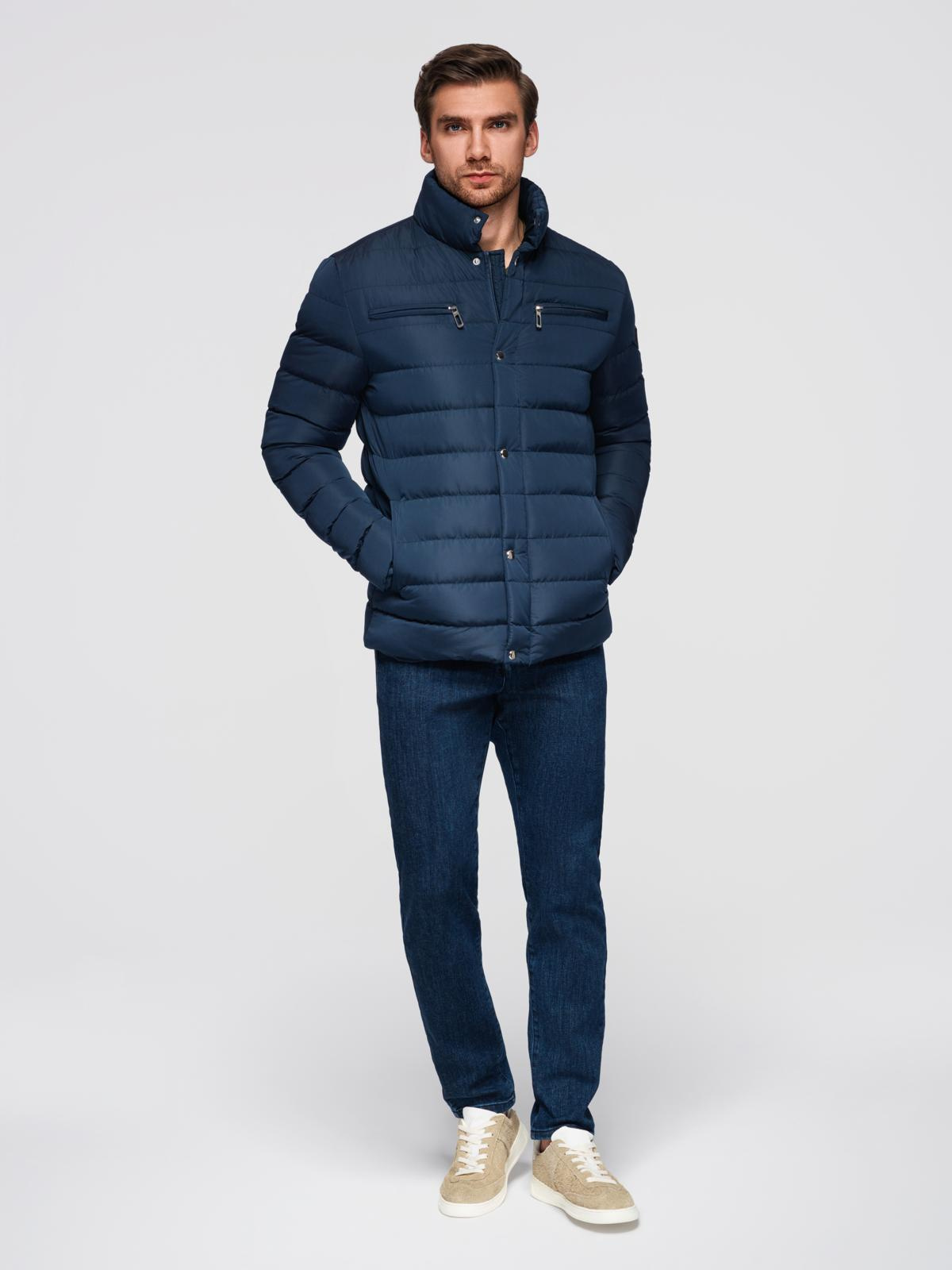 Ombre Clothing meeste tepitud jope püstkrae ja rinnataskutega - Image 15