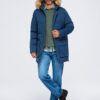 Ombre Clothing pikendatud tegumoega meeste talveparka kapuutsiga - Thumbnail Image 29