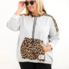 Plus Size naiste viskoosist kapuutsiga pusa pantrümustriga detailidega - Thumbnail Image 61