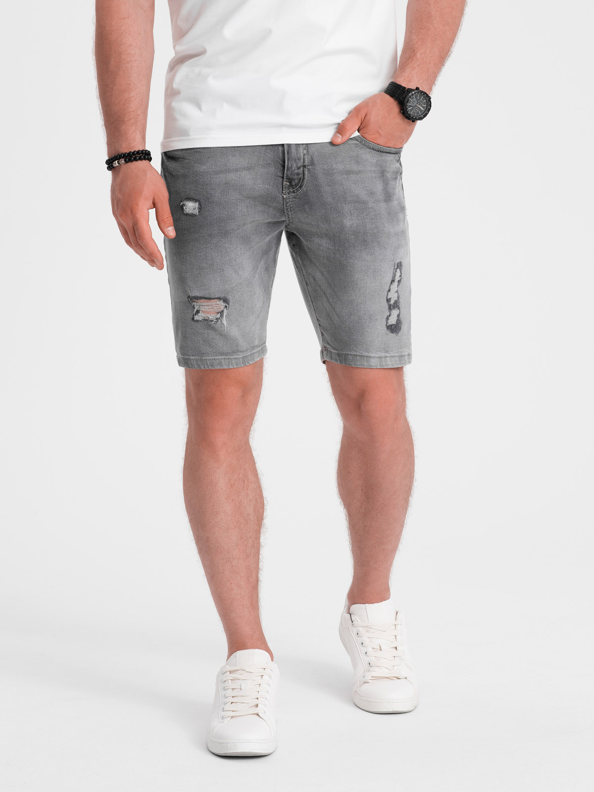 Meeste lühikesed teksapüksid Ombre Clothing - Image 8