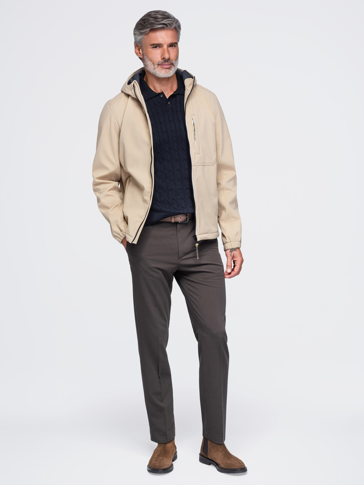 Meeste softshell-jakk Ombre kapuutsiga - Image 12