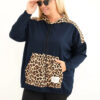 Plus Size naiste viskoosist kapuutsiga pusa pantrümustriga detailidega - Thumbnail Image 45