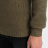 Meeste kootud kampsun püstkrae ja tõmblukuga Ombre Clothing - Thumbnail Image 5