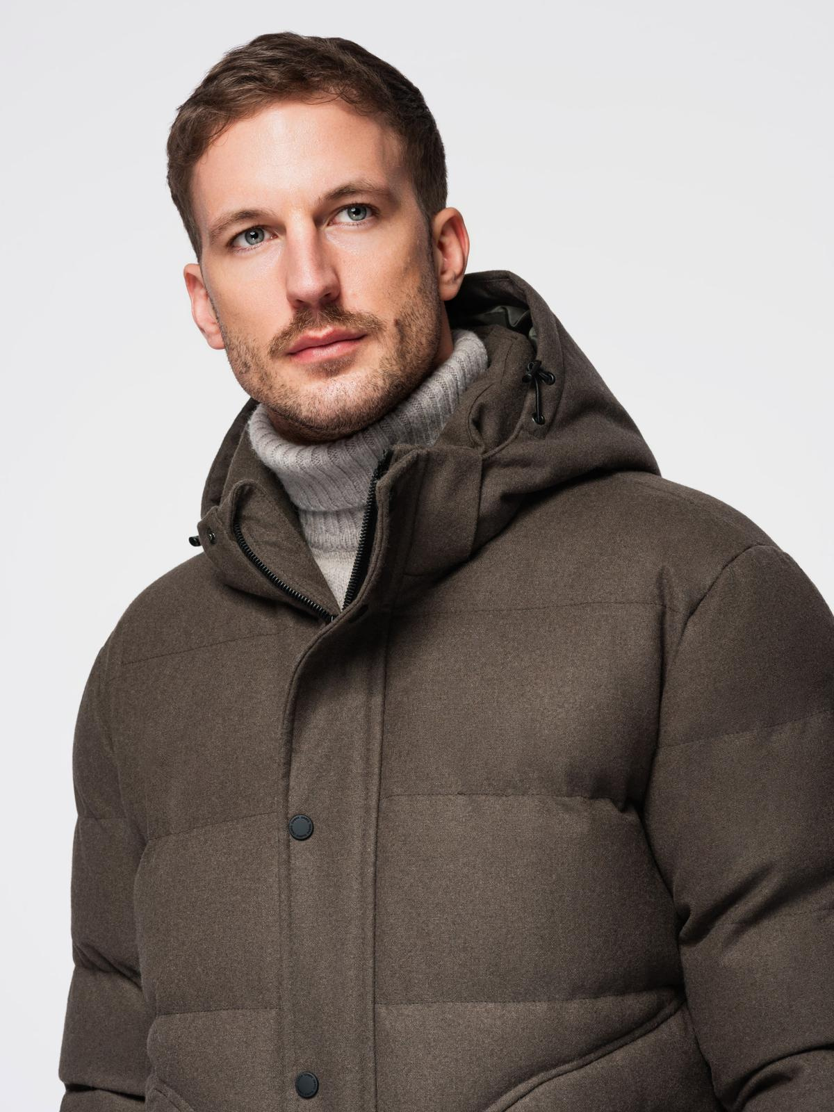 Meeste tepitud kapuutsiga jope Ombre Clothing - Image 20