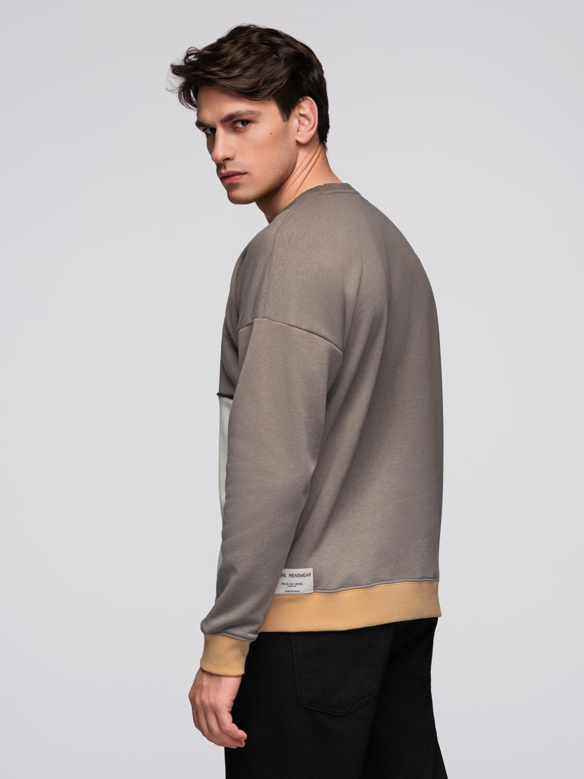 Meeste ülisuur kontrastse plokiga dressipluus Ombre Clothing - Image 12