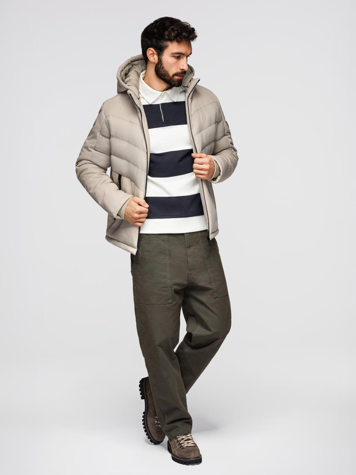 Meeste tepitud jope Ombre Clothing kapuutsiga - Image 4