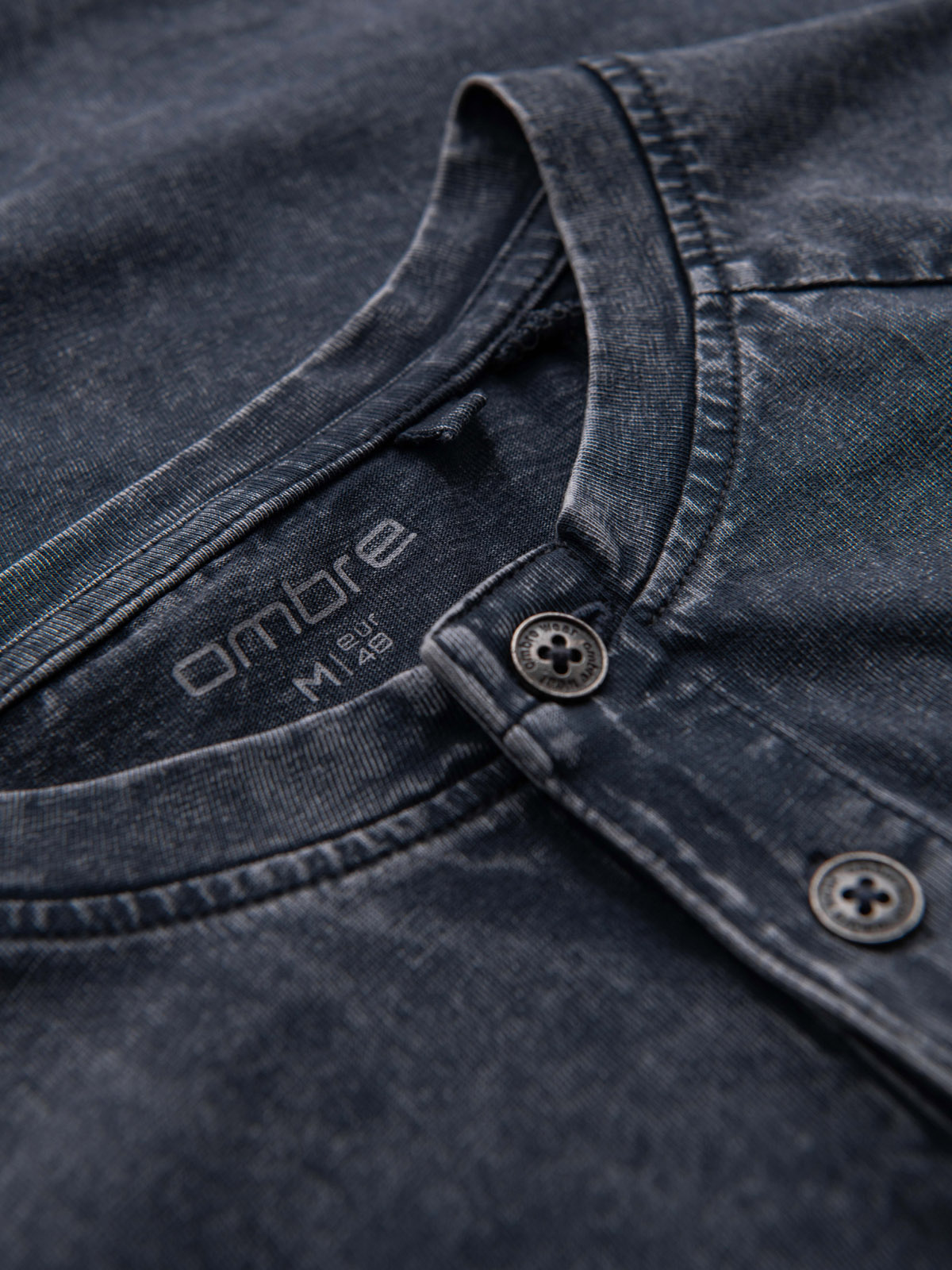 Ombre Clothing meeste nööpidega Henley T-särk - Image 14