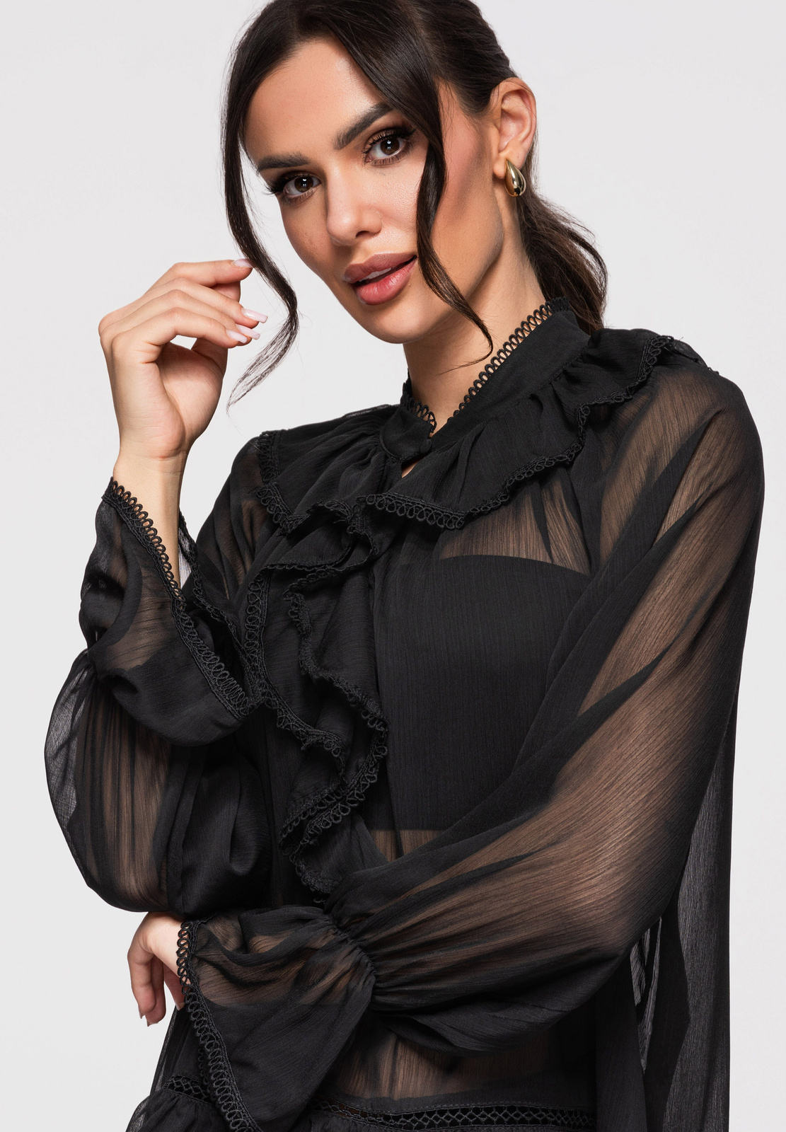 Larica volangidega peplum-pluus - Image 4