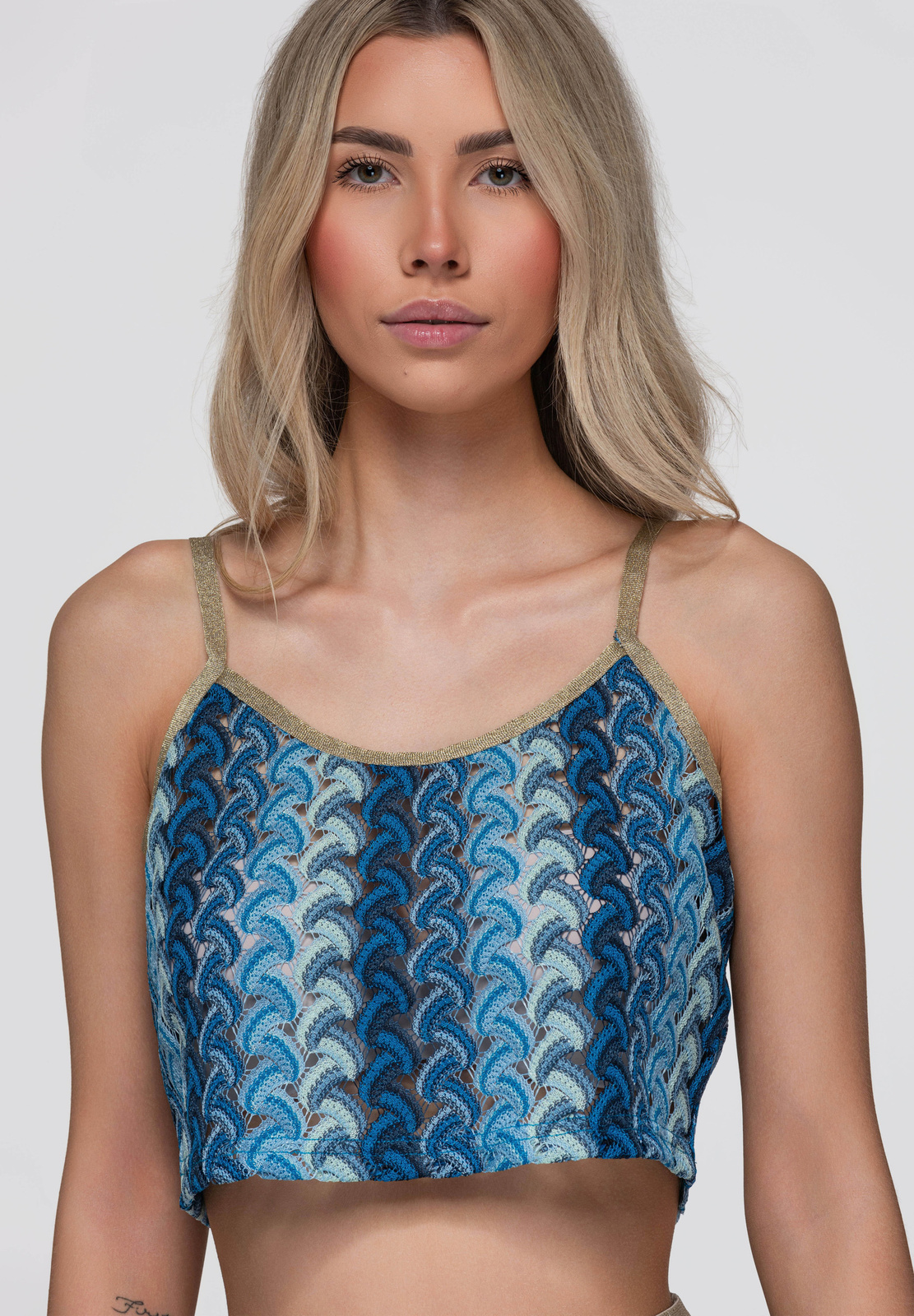 Naiste lühike ažuurne pluus Ombre Clothing - Image 10