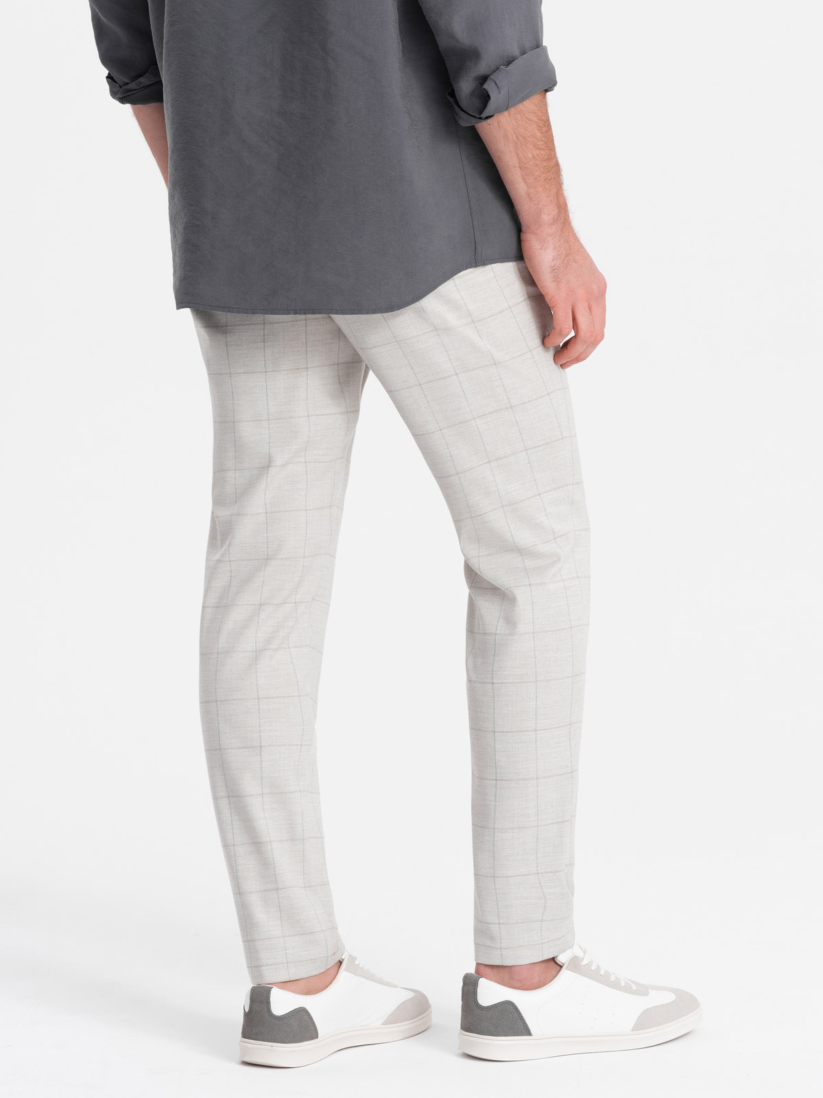 Ombre Clothing meeste ruudulised viigipüksid - Image 8