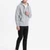 Meeste tõmblukuga kapuutsiga dressipluus Ombre - Thumbnail Image 9