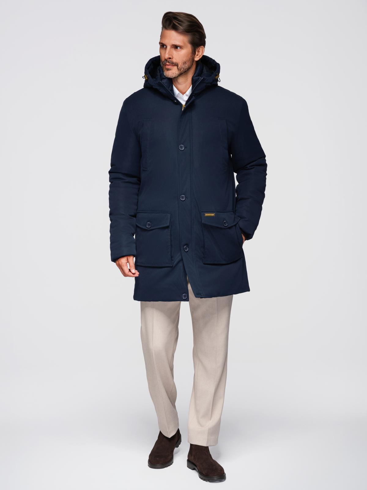 Ombre Clothing meeste kapuutsiga pikem jope - Image 18