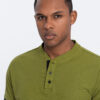 Meeste püstkrae ja nööpidega polosärk Ombre Clothing - Thumbnail Image 98