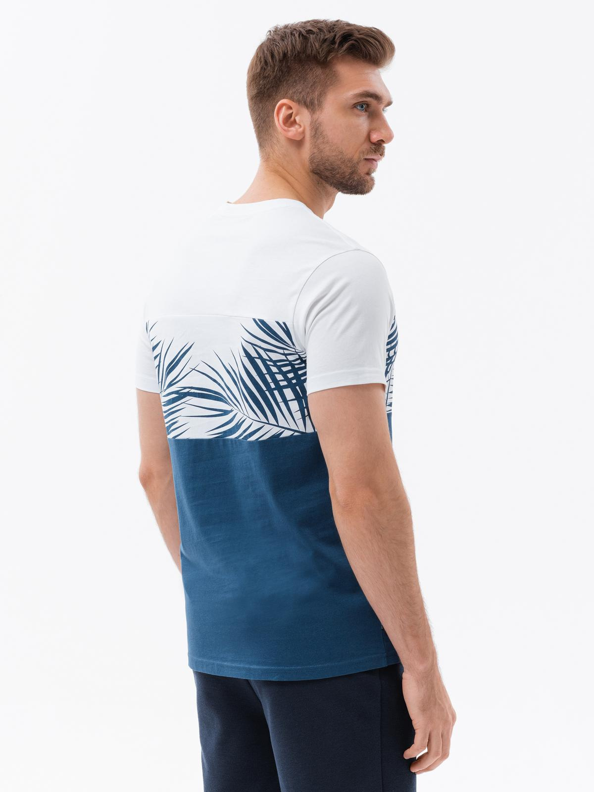 Meeste puuvillane T-särk palmilehtede mustriga Ombre Clothing - Image 5