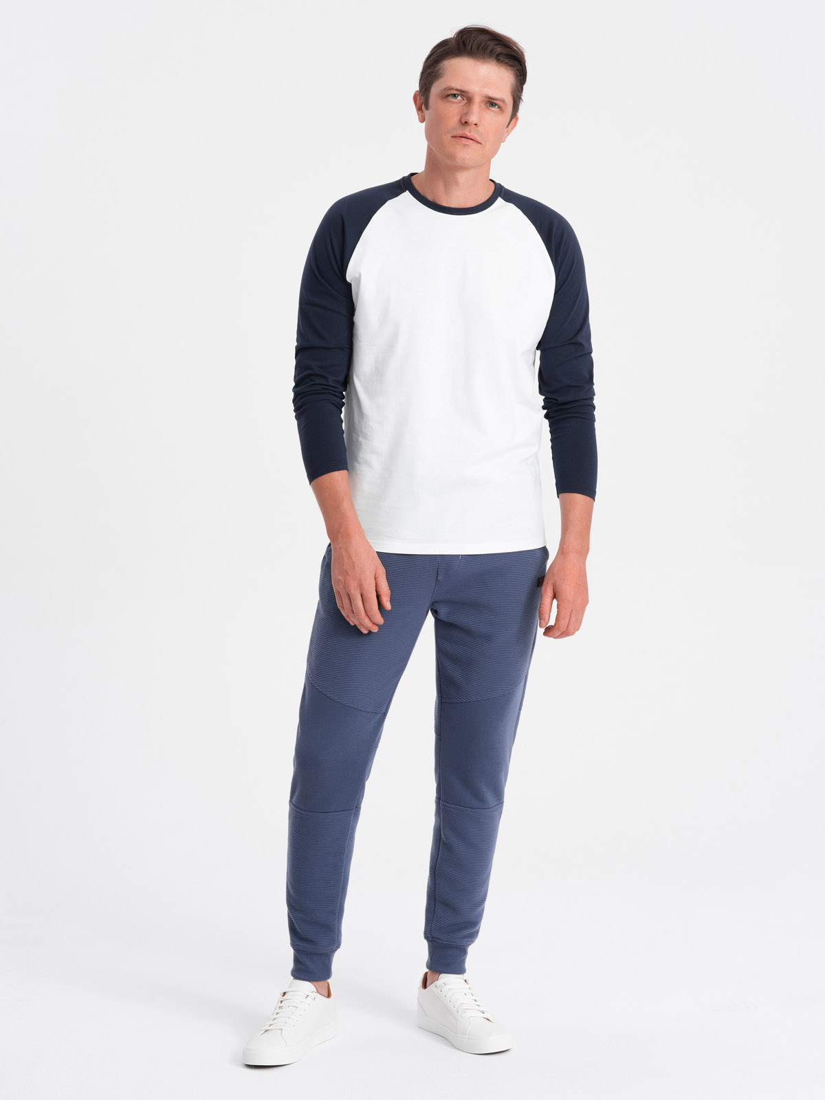 Ombre Clothing meeste dressipüksid ottomani kangast vahetükkidega - Image 14