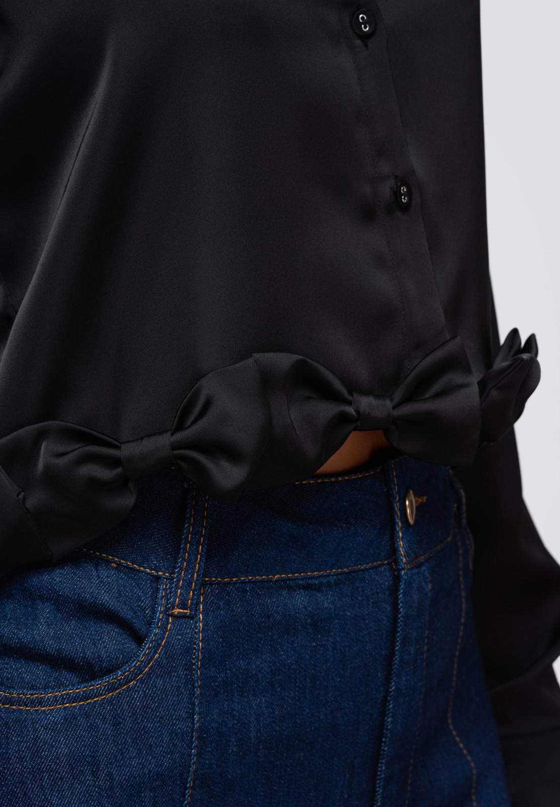Lühike naiste triiksärk lipsukestega Ombre Clothing - Image 18